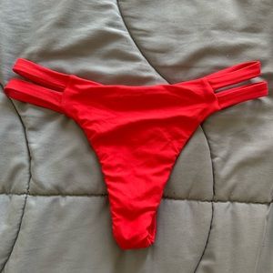 Midori red bathing suit bottom